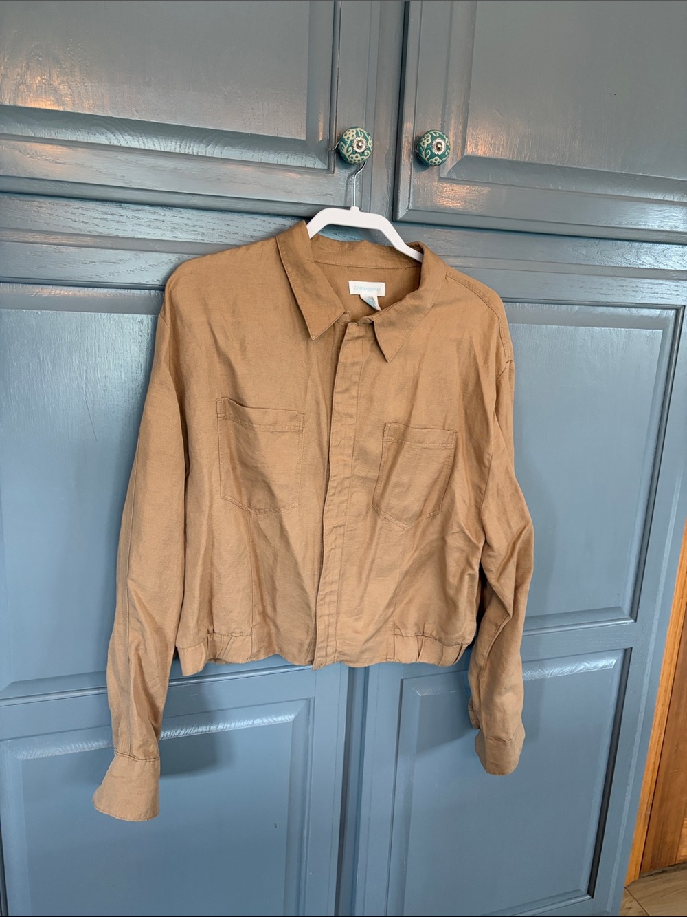 Cynthia Rowley Tan Bomber Jacket